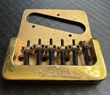 Fender 1981 1982 Gold Black & Gold Collectors Edition Telecaster Bridge comprar usado  Enviando para Brazil