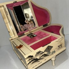 Usado, Antiga caixa de música pintada à mão Japão madeira piano de cauda bailarina joia LEIA/81h comprar usado Usado, Antiga caixa de música pintada à mão Japão madeira piano de cauda bailarina joia LEIA/81h comprar usado  Enviando para Brazil