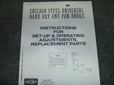 Chicago steel hand for sale  Dubuque