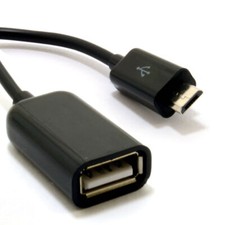 OTG USB On The Go Host HQ Telefon / tablet Adapter Kabel USB Gniazdo do Micro B Czarny na sprzedaż  Wysyłka do Poland