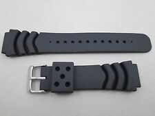Usado, Pulseira de relógio de borracha PU poliuretano mergulho ventilação onda 20mm compatível com Seiko Z-20 comprar usado  Enviando para Brazil