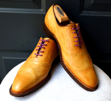 Sapatos sociais masculinos Sutor Mantellassi 9 EUA bronzeado italiano norveguês corte integral Oxford comprar usado  Enviando para Brazil