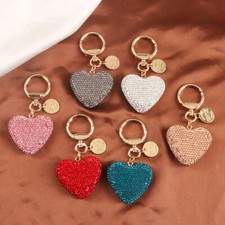 Chaveiro de carro feminino coração pêssego strass completo bolsa pingente chaveiro G comprar usado  Enviando para Brazil