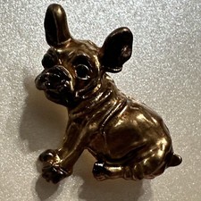 Broche broche buldogue francês cachorro/filhote joia olhos pretos de strass comprar usado  Enviando para Brazil