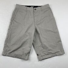 Bermuda masculina Volcom listra de pedra 31 poli algodão frente plana casual comprar usado  Enviando para Brazil
