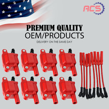 Bobina de ignição 8 peças alta energia fabricante de equipamento original + conjunto de fios para Chevy Silverado 1500 GMC UF413, usado comprar usado  Enviando para Brazil