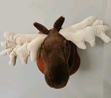 Pás de cabeça de alce grande de pelúcia suporte de parede 28” espalhadas por bicho de pelúcia  comprar usado  Enviando para Brazil