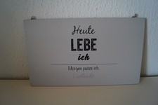 Holz schild lebe gebraucht kaufen  Biebertal