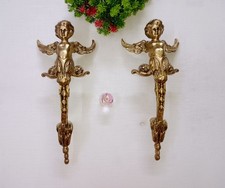 Conjunto de puxador de porta pesado design menina anjo latão 12 polegadas de comprimento para casa DM403, usado comprar usado  Enviando para Brazil