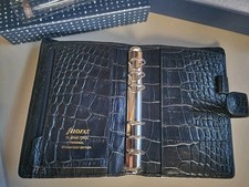 Filofax croc black for sale  BASINGSTOKE