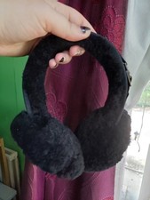 Suede sheepskin black for sale  HUNTINGDON