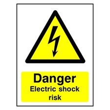 Placa ou adesivo de risco de choque elétrico Danger | ELEC0046 comprar usado  Enviando para Brazil