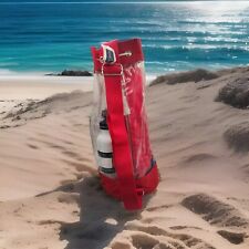 Usado, Conjunto de praia Tommy Hilfiger – Toalha, garrafa de água e bolsa transparente – Vermelho branco azul comprar usado  Enviando para Brazil