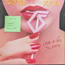 Twisted Sister Love Is For Suckers Vinyl Record VG+/VG 81772 1987 comprar usado  Enviando para Brazil