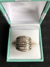 Diamonique 2.1ct baguette for sale  GLASGOW