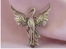 Ancienne broche cigogne d'occasion  Fouras