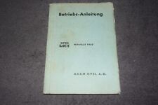 Betriebsanleitung Bedienungsanleitung Opel Kadett Modelle 1937 Original sehr gut comprar usado  Enviando para Brazil