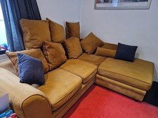 Mustard sofa cushions for sale  MORDEN