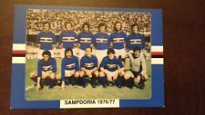 Calcio sampdoria cartolina usato  Italia