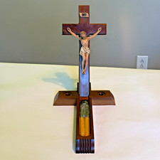 Inri wooden crucifix for sale  Conneaut
