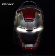 Usado, Homem de Ferro 3D Olhos Estojo LED Casual Estudante Alta Capacidade Mochila Capacete Bolsas Presente comprar usado  Enviando para Brazil