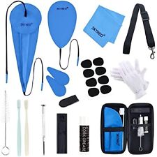 Kit de limpeza de saxofone manutenção cortiça graxa cotonete alça pano palheta estojo polegar comprar usado  Enviando para Brazil