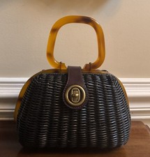 Mini bolsa de couro vintage tecido alça superior aba mini bolsa comprar usado  Enviando para Brazil