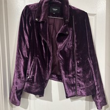 Jaqueta de Moto TORRID tamanho 2 Veludo Roxo  comprar usado  Enviando para Brazil