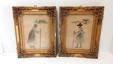 Vintage korean watercolor for sale  San Antonio