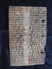 Frammento pergamena del usato  Reggio Emilia