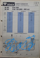 Scheda carburatore fiat usato  Sarzana