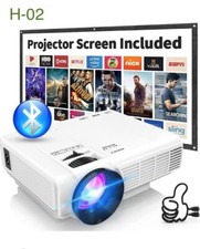 Mini Proyector con Bluetooth y Pantalla Proyector, 9500L Full HD 1080P Portátil segunda mano  Embacar hacia Mexico