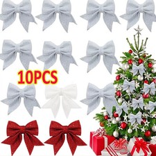 10pcs glitter bows for sale  MANCHESTER