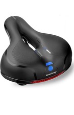 Assento de bicicleta confortável para mulheres homens, selim de bicicleta largo com espuma de memória e refletor comprar usado  Enviando para Brazil