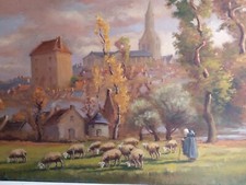 Grand tableau huile d'occasion  Ervy-le-Châtel