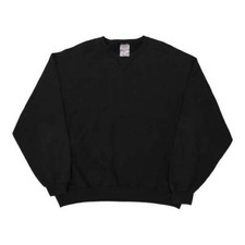 Jerzees sweatshirt black for sale  GRAYS