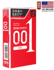 Preservativo ultrafino OKAMOTO ZERO ONE 001 3 peças - Vendedor dos EUA, usado comprar usado  Enviando para Brazil