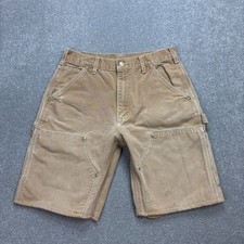 Usado, Shorts Carhartt cintura adulta 30 marrom joelho duplo lona carpinteiro vestuário de trabalho masculino* comprar usado  Enviando para Brazil