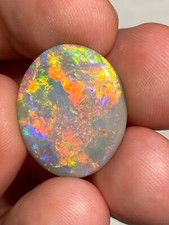 Opala multicolorida brilhante 12,68 quilates colecionadores impressionantes pedra preciosa cume relâmpago comprar usado  Enviando para Brazil