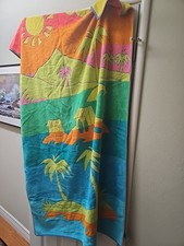 Usado, Toalha de praia Terrisol colorida vintage frutas coloridas grande 62 x 36 100% algodão comprar usado  Enviando para Brazil