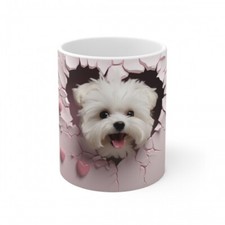 Mug chien bichon d'occasion  Saint-Gilles