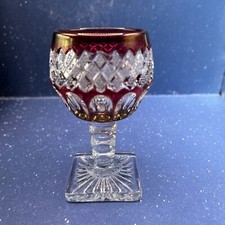 Antiga tigela de rubi Waterford da década de 1950 por Westmoreland copo de coquetel licor vermelho transparente comprar usado  Enviando para Brazil