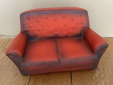 SOFÁ VINTAGE SINDY PEDIGREE VERMELHO CHESTERFIELD - 1976 comprar usado  Enviando para Brazil