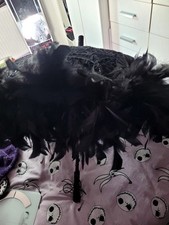 Goth vintage feather for sale  CHESTERFIELD