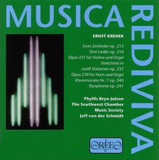 Ernst Krenek: Zwei Zeitlieder; Drei Lieder;String Trio;Piano Sonata #7;Dyophonie, używany na sprzedaż  Wysyłka do Poland