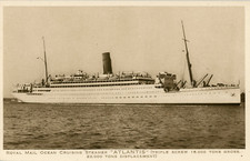 Navio de cruzeiro ATLANTIS da Royal Mail Line de 1929 (Cartão # 2) comprar usado  Enviando para Brazil