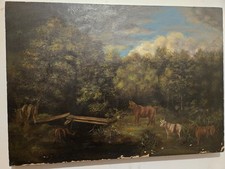 Antique oil canvas for sale  Deep River