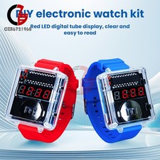 Usado, Kit eletrônico faça você mesmo kit de relógio digital LED kit faça você mesmo projeto de solda prática comprar usado  Enviando para Brazil