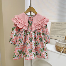 Roupas infantis meninas vestido flor vestido primavera saia longa bebê saia floral comprar usado  Enviando para Brazil