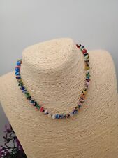 Multicoloured necklace millefi for sale  ATTLEBOROUGH